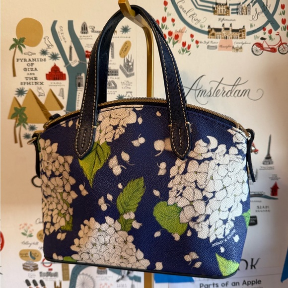 Dooney & Bourke Blue Floral Women's Bag - Picture 2 of 6